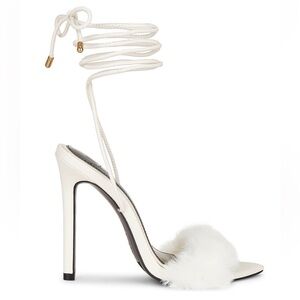 JLO Jennifer Lopez Gansevoort Sandal in off White